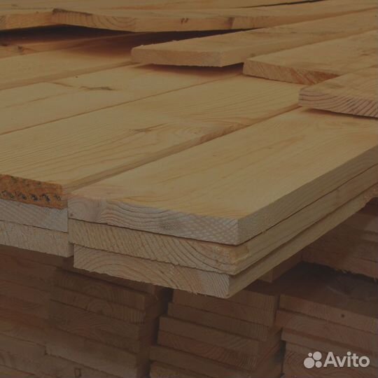 Доски лиственницы 50x140 мм, обработанные камерной сушкой