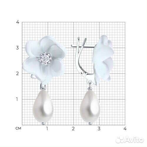 Серьги sokolov из серебра, 94026908