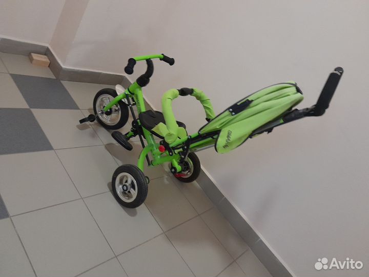 Трехколесный велосипед коляска