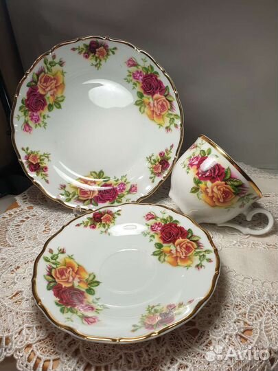 Сервиз. Фарфор. Розы. Англия. Германия