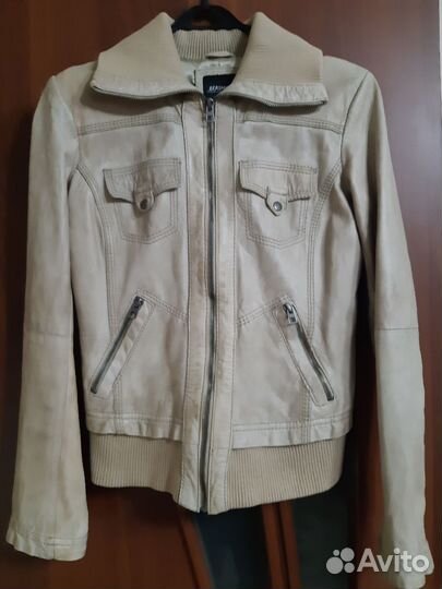 Куртка кожаная женская демисезонная размер S
