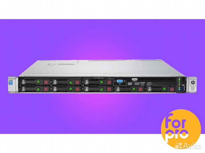 Сервер HP DL360 Gen9 8SFF 2xE5-2697v3 80GB, H240