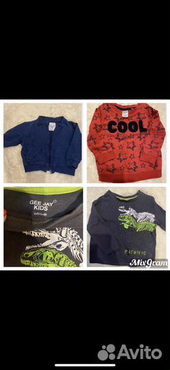 Вещи пакетом на мальчика 74-80