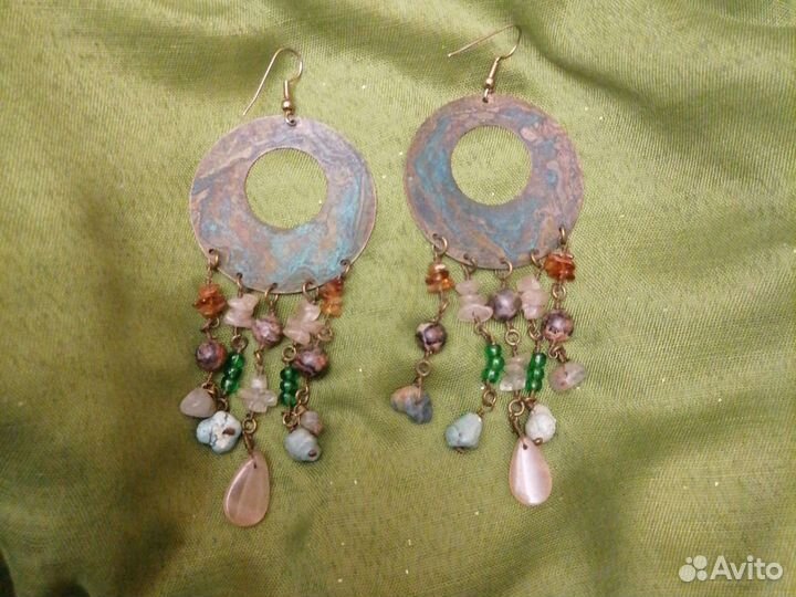 Серьги, ожерелье, четки