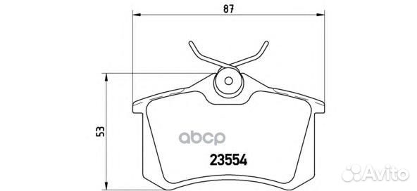 Колодки тормозные дисковые зад P68024 Brembo