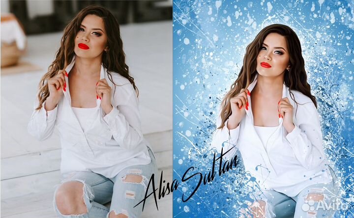 Портрет на холсте