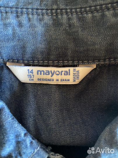 Рубашка Mayoral на девочку для школы
