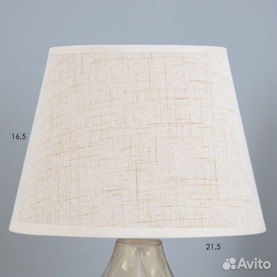 Настольная лампа 'Бабена' Е27 40Вт бежевый 21х21х3