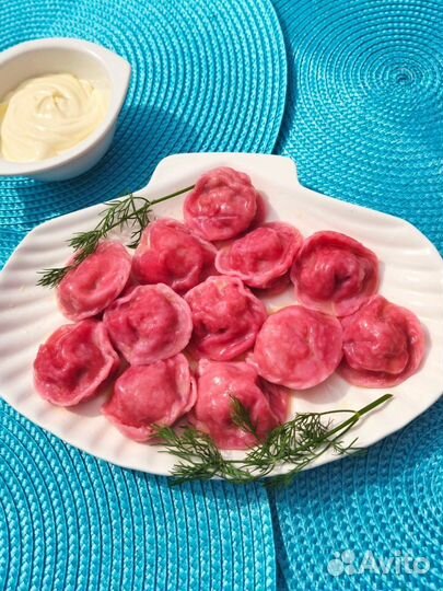 Пельмени, лососевые пельмени, заморозка