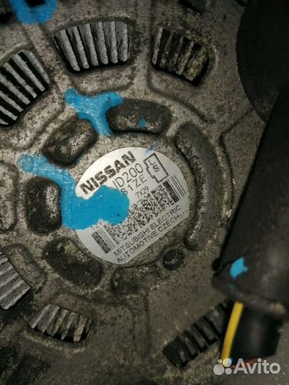 Генератор nissan X trail t31, Qashgai, Tiida