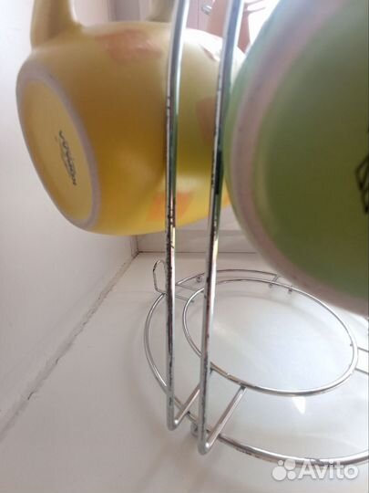 Набор чашки и блюдца на подставке