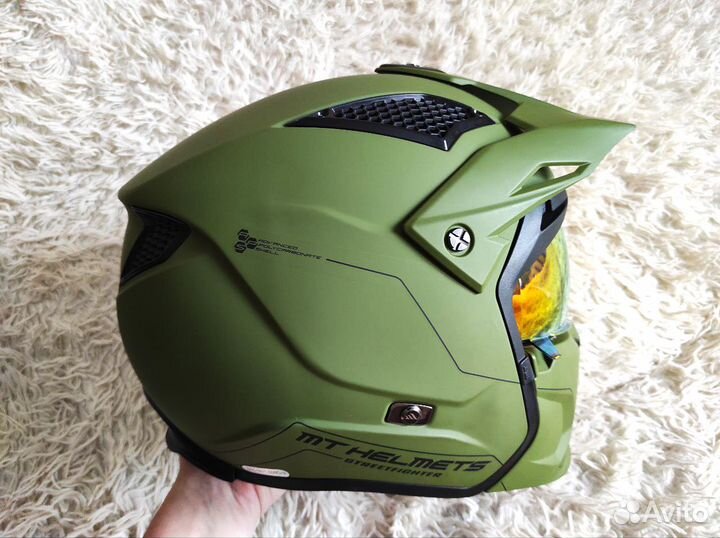 Мотошлем MT helmets streetfighter SV Solid A6