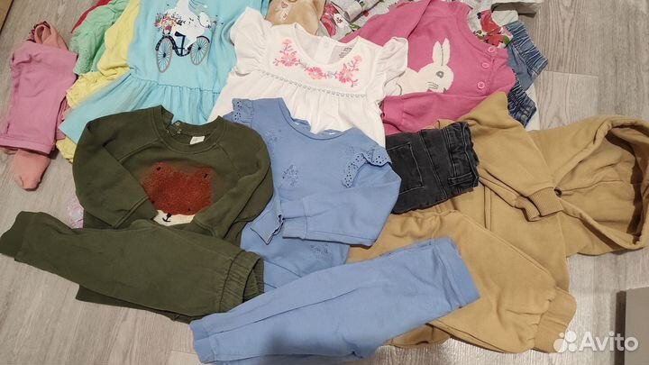 Вещи для девочки пакетом 86 H&M Carter's