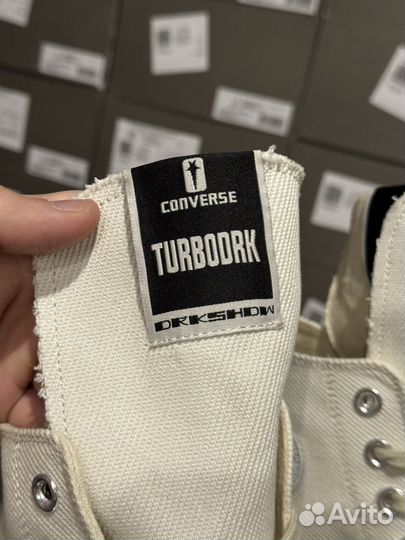 Rick Owens Drkshdw Converse Turbodrk White