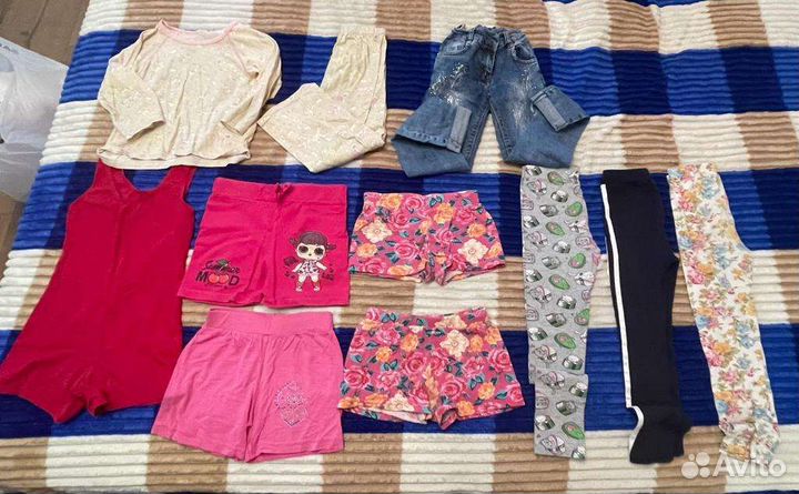 Огромный пакет вещей на девочку