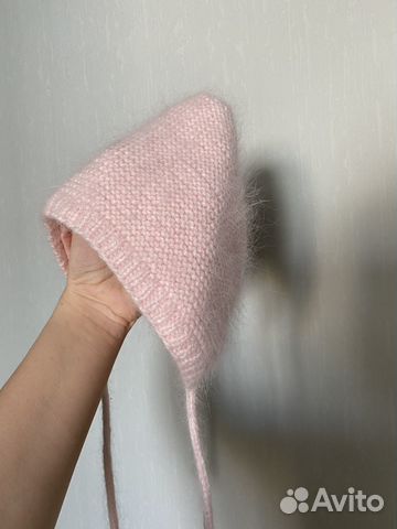 Шапка детская вязаная ручной работы (6 месяцев)