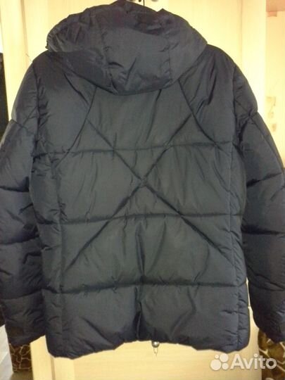 Куртка, пуховик темно-синий 48 р