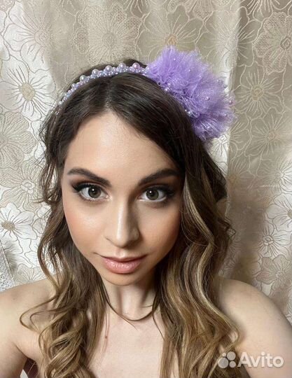 Ободок для волос ручной работы