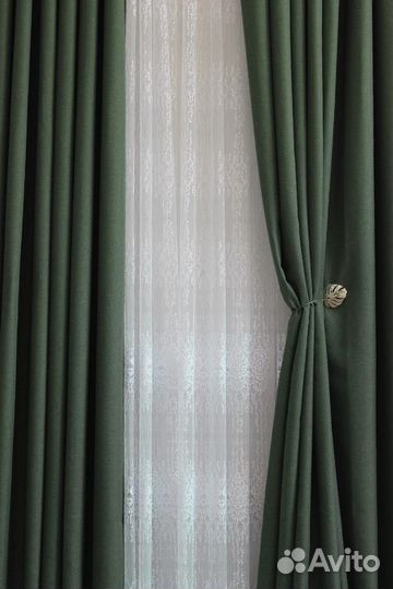 Шторы рогожка готовые