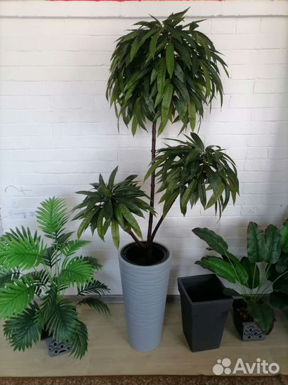 Декоративные деревья, цветы искусственные