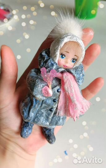 Ватные елочные игрушки