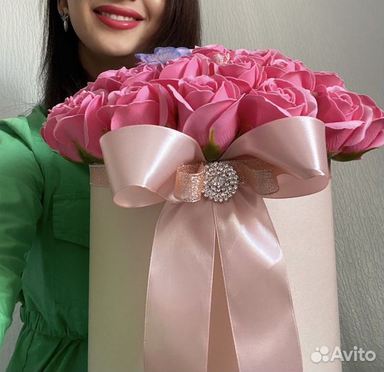 Букет цветов в коробке