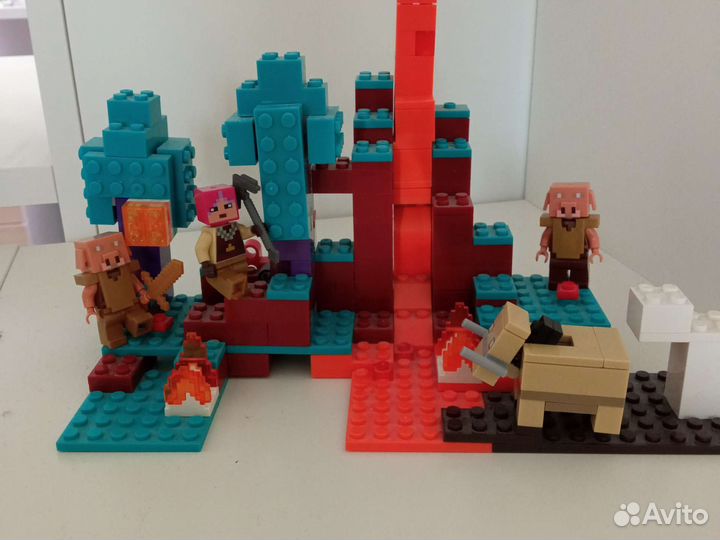 Лего Майнкрафт искаженный лес аналог