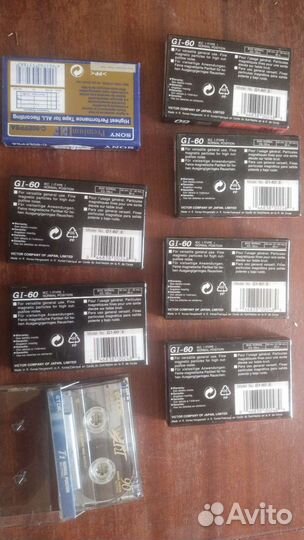 Аудио кассеты JVC, sony