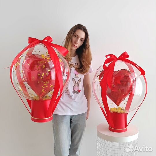 Воздушные шары сферы бабл Презент-бокс Баблобокс