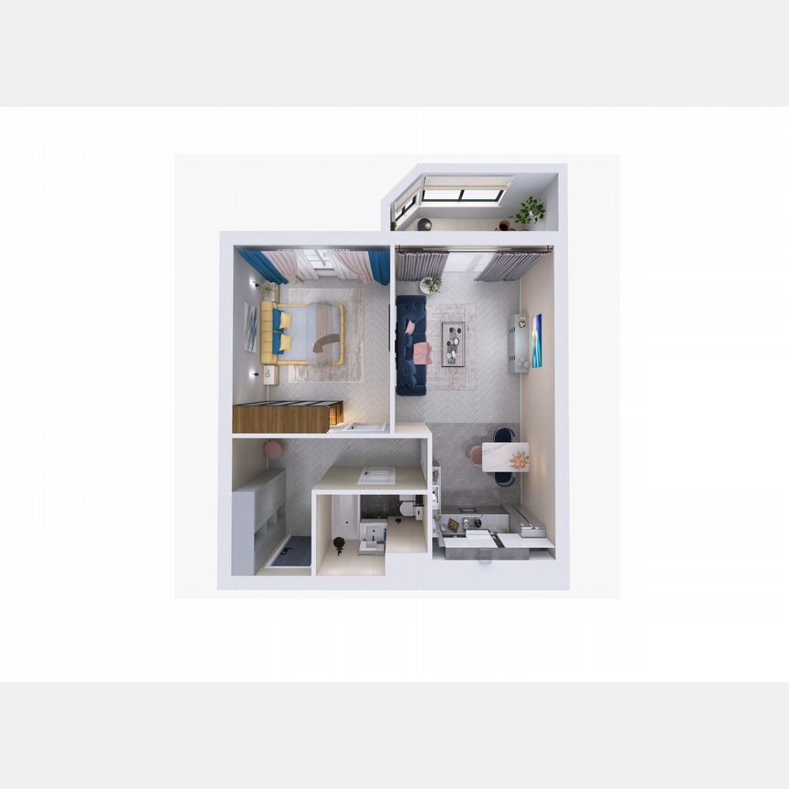 1-к. квартира, 46,7 м², 5/5 эт.