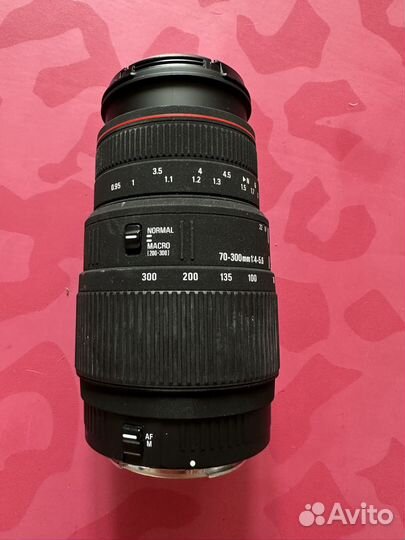 Объектив sigma 70-300 mm 1:4-5.6
