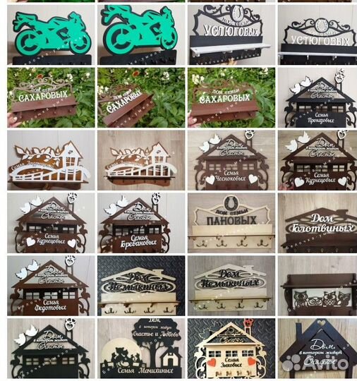 Ключница именная фамильная. сувениры подарки декор