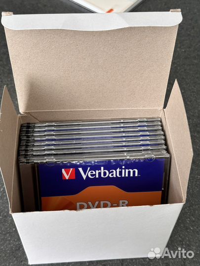 Диски Verbatim DVD-R 16x 4.7Gb Slim