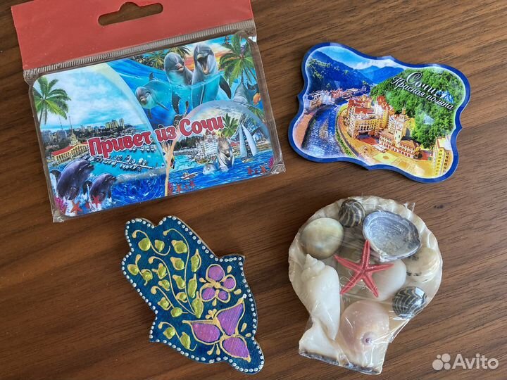 Сувениры магниты Сочи ракушки