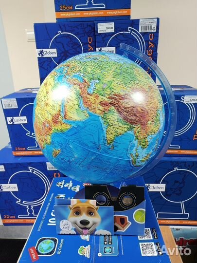 Глобус с подсветкой от электросети