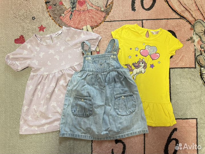 Пакет фирменных вещей для девочки 98