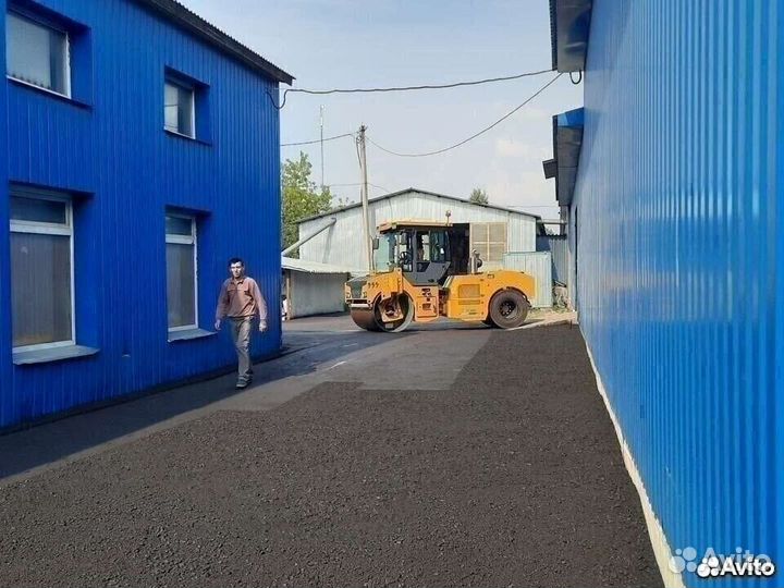 Асфальтирование дорог двора укладка асфальта