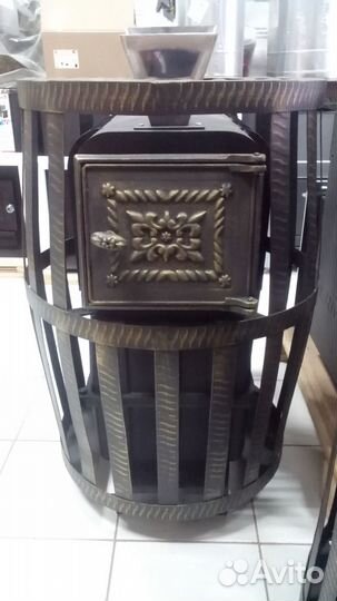 Чугунная печь для бани Березка Воевода 20 зк
