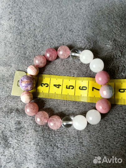 Браслет из натуральных камней:чароит, др