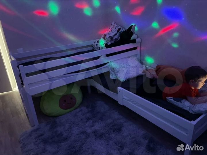 Кровать для 2-х детей из березы