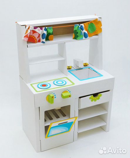 Супер игрушка: детская картонная кухня (новая)