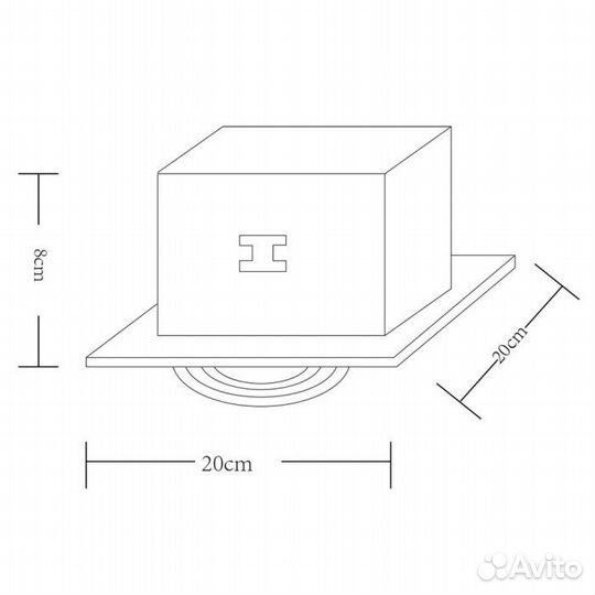 Точечный светильник Cardani Semplice A5949PL-1BK