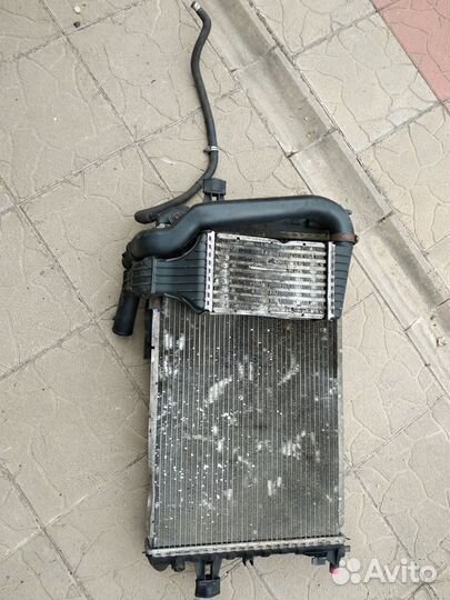 Радиаторы и вентилятор Опель астра