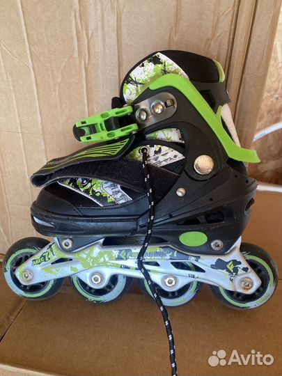 Коньки роликовые раздвижные 35-38 размер
