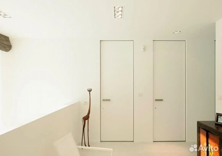 Скрытые двери под покраску