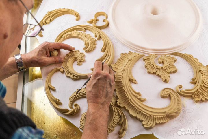 Лепнина из гипса / Изготовление изделий из гипса