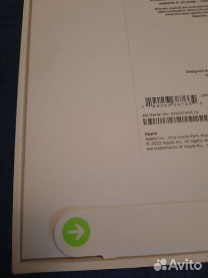 Планшет Apple iPad 10.9 2022 Wi-Fi 64Гб