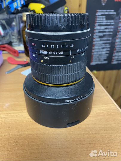 Объектив samyang 14mm eos