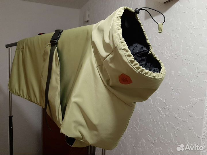 Попона,жилетка. Шапка снуд для собаки. Комбинезон