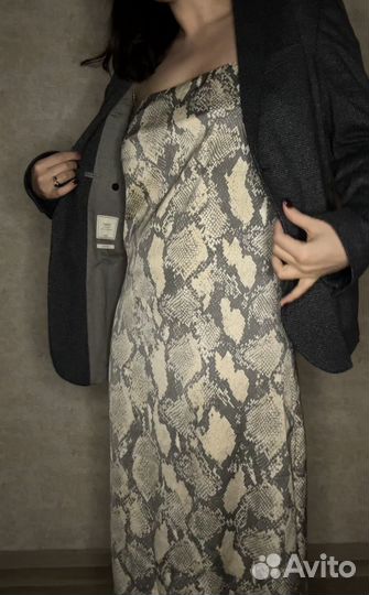 Платье змеиный принт летнее H&M